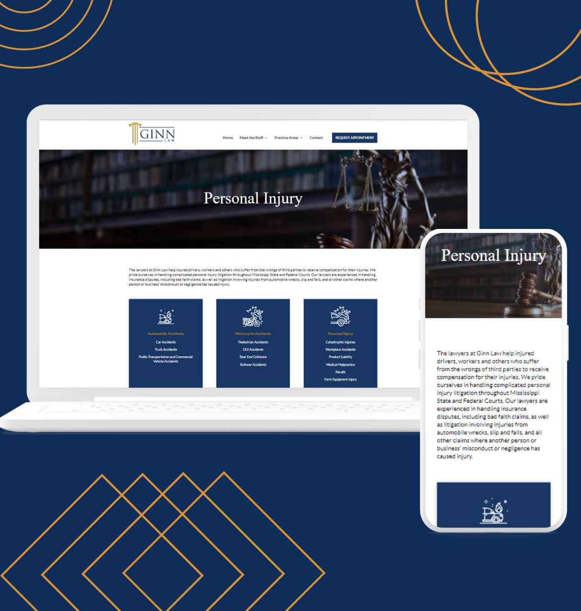 Ginn Law Personal Injury page